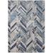 Black/Blue 34 x 20 x 0.32 in Area Rug - Orren Ellis Armada Modern Navy Blue/Beige Rug, 5" X 8" Area Rug Plastic | 34 H x 20 W x 0.32 D in | Wayfair