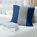 ArtVerse San Diego Baseball Linen Striped Pillow Cover Linen in Gray/Blue | 16 H x 16 W x 1 D in | Wayfair MBS229-SLPG6LC