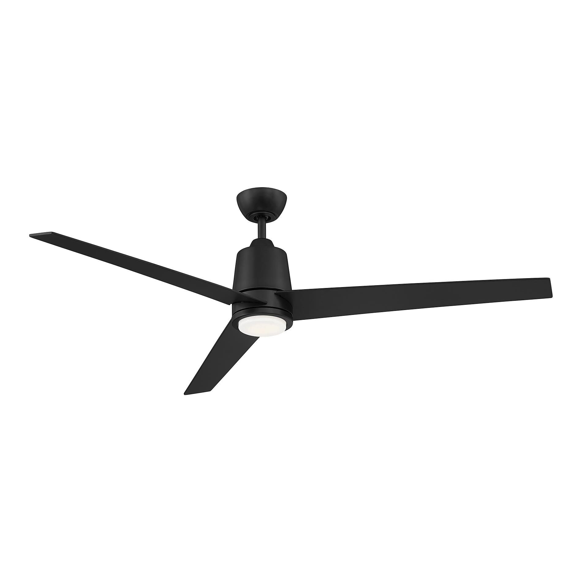 Meridian Lighting 56 Inch Ceiling Fan with Light Kit - M2013MBKRV