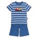 Sigikid Jungen Pyjama Pyjamaset, blau/kurz/LKW, 116