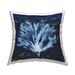 Stupell Abstract Design Coral Script Nautical Blue White Decorative Printed Throw Pillow by Liz Jardine