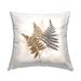 Stupell Soft Forest Fern Plants Arranged over Beige Decorative Printed Throw Pillow by House of Rose