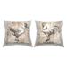 Stupell Vintage Farm Chicken Inspirational Phrases Decorative Printed Throw Pillows by Conrad Knutsen (Set of 2)