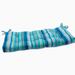 Pillow Perfect Outdoor Dina Seaside Blue Blown Bench Cushion