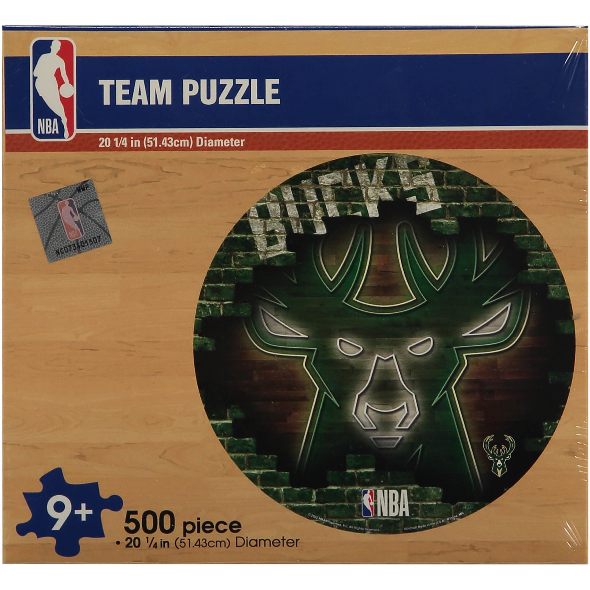 Milwaukee Bucks 500 Piece Puzzle - No Gender Taille: No Size