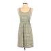 Old Navy Casual Dress - Fit & Flare: Gray Stripes Dresses - Women's Size Small