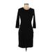 Ann Taylor LOFT Casual Dress - Sheath: Black Dresses - Women's Size 4 Petite