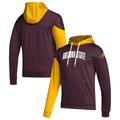 Men's adidas Maroon Arizona State Sun Devils Block Stadium Pullover Hoodie