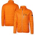 Men's Cutter & Buck Orange San Francisco Giants Rainier Eco Insulated Full-Zip Puffer Jacket