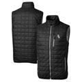 Men's Cutter & Buck Black Chicago White Sox Rainier Full-Zip Puffer Vest