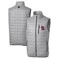 Men's Cutter & Buck Gray St. Louis Cardinals Big Tall Rainier Full-Zip Puffer Vest