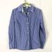 J. Crew Tops | J. Crew Kathryn Slim Fit Striped Blue Button Front Shirt Women’s Size Small | Color: Blue/White | Size: S