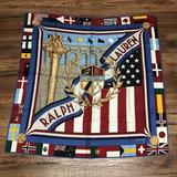 Polo By Ralph Lauren Accessories | Euc Super Rare Polo 92 Stadium Silk Scarf | Color: Blue/Red | Size: Os