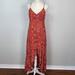 Anthropologie Dresses | Abel The Label Anthropologie Lola Button From Red Boho Dress Size Small | Color: Red | Size: S