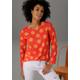 Langarmshirt ANISTON CASUAL Gr. 46, orange (orangerot, orange) Damen Shirts Langarmshirt Rundhalsshirt Jersey Bestseller