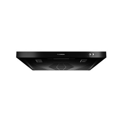 Lippert 732497 12V Ventless Range Hood With Charcoal Filter Black FHO23SACRV-BL