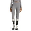 FALKE Women's Wool Tech. Base Layer Leggings, Thermal, Grey (Grey-Heather 3757), S (1 Pair)