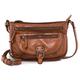 Gianni Conti Made In Italy Vintage Small Tan Leather Crossbody Bag (Tan) 4294832