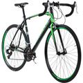 Rennrad KS CYCLING "Imperious" Fahrräder Gr. 59 cm, 28 Zoll (71,12 cm), schwarz (schwarz, grün) Rennräder