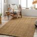 Asaka 2' x 3' Cottage Jute Faded Driftwood/Chocolate Brown/Dark Brown/Light Beige/Apricot/Tan Area Rug - Hauteloom