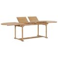 vidaXL Tavolo da Giardino Allungabile 180-280x100x75cm in Teak Ovale