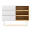 Commode 3 tiroirs 3 niches - Design Moderne - L100 cm