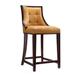 Manhattan Comfort Fifth Ave 39.5 in. Dark Walnut Beech Wood Counter Height Bar Stool