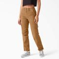 Dickies Women's Skinny Fit Cuffed Cargo Pants - Brown Duck Size 26 (FPR52)