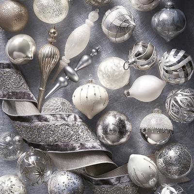 Icy Opulence 40-piece Ornament Collection - Frontgate