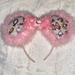 Disney Accessories | Handmade Marie Disney Ears | Color: Pink/White | Size: Os