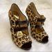 Michael Kors Shoes | Michael Kors Calf Hair Leather Animal Print Heels Size 6m | Color: Brown/Tan | Size: 6