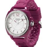 Coach Accessories | Coach Boyfriend Berry Watch Silicone / Rubber Band | Color: Purple/Silver | Size: Os