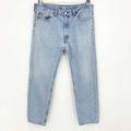 Levi's Jeans | Levis 505 Jeans Size 38x34 Light Wash Tapered Leg Red Tab Cotton Zip Fly Relaxed | Color: Blue | Size: 38