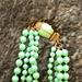 J. Crew Jewelry | J. Crew Beaded Necklace With Enamel Beetle Clasp | Color: Gold/Green | Size: Os