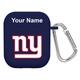 Navy New York Giants Personalized AirPods Case Cover