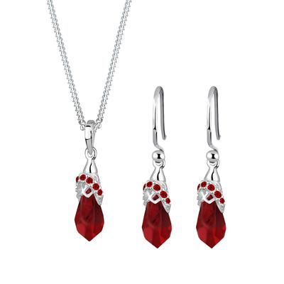 Elli - Kristalle 925 Silber Schmuck-Set Damen