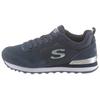Sneaker SKECHERS "OG 85 - GOLDN GURL", Damen, Gr. 40, blau (navy), Veloursleder, Textil, Synthetik, sportlich, Schuhe, Schnürschuh, Original-Retro-Jogginschuh mit Air-Cooled Memory Foam
