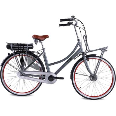 E-Bike LLOBE "Rosendaal 3 Lady, 15,6Ah" E-Bikes Gr. 50 cm, 28 Zoll (71,12 cm), grau E-Bikes