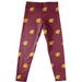 Girls Infant Vive La Fete Maroon Cent. Michigan Chippewas All Over Print Leggings