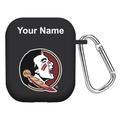 Black Florida State Seminoles Personalized AirPods Case Cover