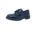 Klettschuh FAMILY TRENDS "Lackschuhe" Gr. 30, blau Schuhe Monkschuh Klettschuh Business-Slipper Trainingsschuhe