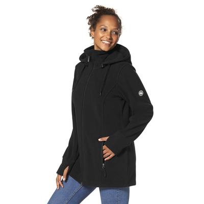 Fleecejacke POLARINO, Damen, Gr. 44, schwarz, Fleece, Obermaterial: 100% Polyester, unifarben, sportlich, hüftbedeckend, Langarm mit Daumenlöchern, Jacken, für kalte Tage, aus Fleece, sportlicher Stil, atmungsaktiv Image