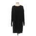 Gap Casual Dress - Shift: Black Solid Dresses - Women's Size Small