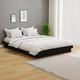 vidaXL Bed Frame Black Solid Wood 120x190 cm Small Double