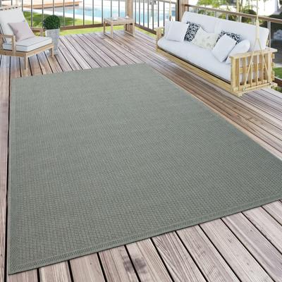 Teppich PACO HOME "Timber 125", grün, B:240cm H:4mm L:340cm, Polypropylen, Teppiche, Flachgewebe, Sisal Optik, auch als Läufer, In- und Outdoor geeignet Image