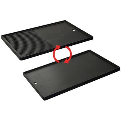 Grillplatte ENDERS, schwarz, B:44,5cm H:5cm T:29,5cm, Gusseisen, Grillroste, 1/2 für Gasgrill KANSAS 4 Image