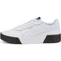 Sneaker PUMA "Carina 2.0" Gr. 38, weiß (puma white, puma team gold, black) Schuhe Sneaker