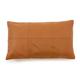 Coussin en cuir marron 30x50