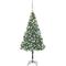 Albero di Natale Artificiale con Set Palline led e Pigne 180cm