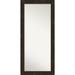 Non-Beveled Wood Full Length Floor Leaner Mirror 30.25 x 66.25 in. - Stately Bronze Frame - Stately Bronze - 30 x 66 in